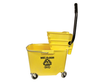 MOP BUCKET WRINGER COMBO 35QT YELLOW