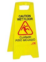 CAUTION WET FLOOR SIGN