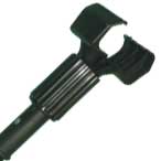 Jaw-style Mop Handle, HVY-DTY Plastic