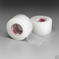 MEDICAL TAPE, PLASTIC TRANSPORE, .5&quot; WIDE, 24 ROLLS