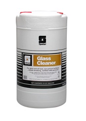 Glass Cleaner (15gl) is a clear blue, formula fortified