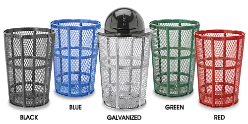 WIRE MESH CONTAINER BLUE