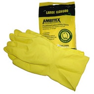 SM LATEX FLOCK GLOVE PR 12PR/PKG