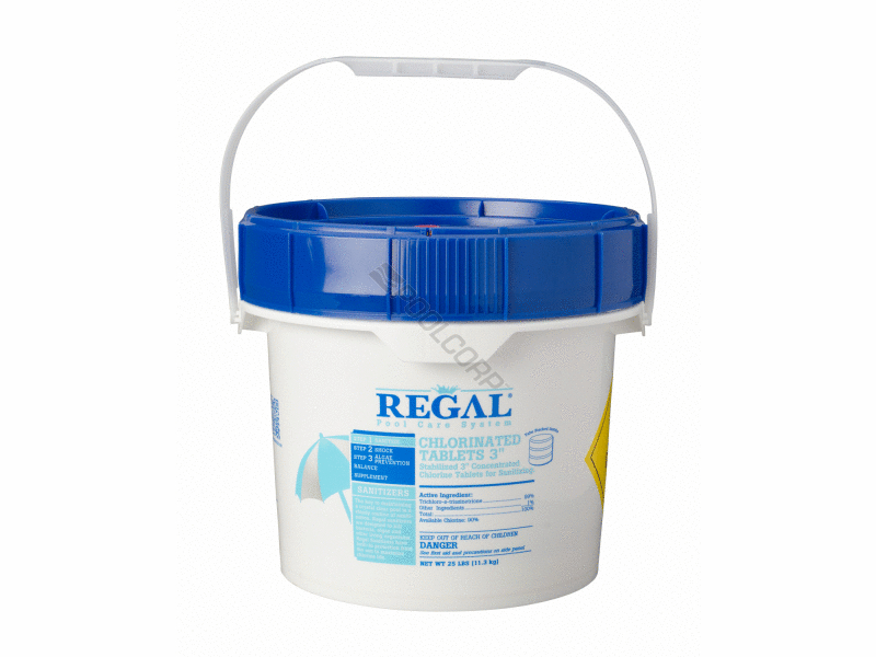 25LB 3&quot; CHLORINE TABLETS REGAL