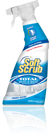 SOFT SCRUB TOTAL BATH &amp; BOWL 9/CS 25OZ