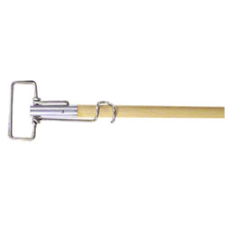 MOP HANDLE WOOD/STEEL HEAD EA