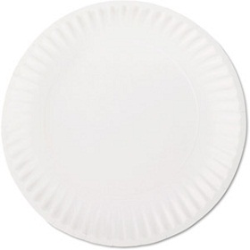 Standard 9&quot; Paper Plate Coated - Coating gives duribility